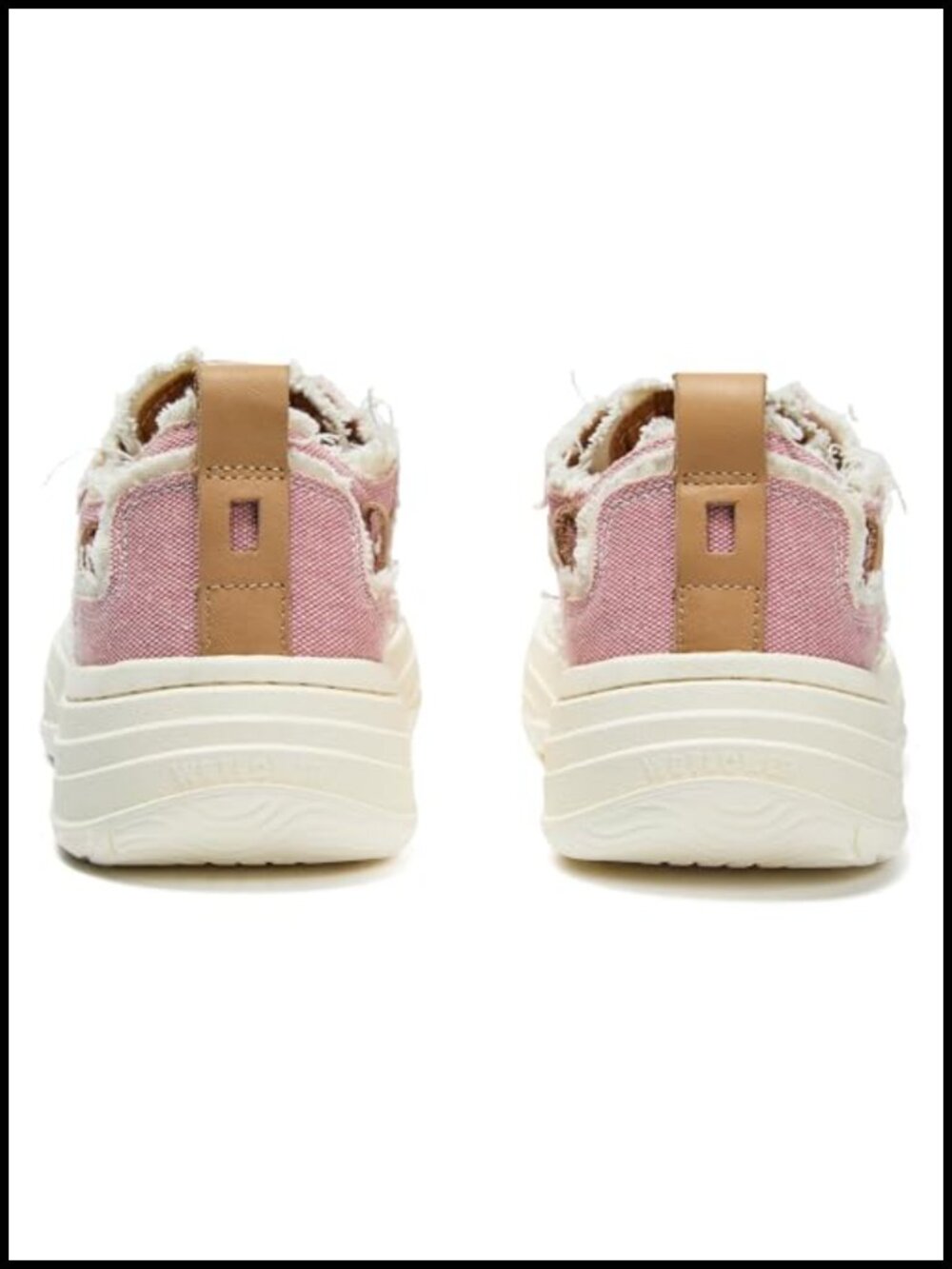 Retro Ribbon Lace-Up Sneakers with Memory Foam Insole - Picture 4 of 6